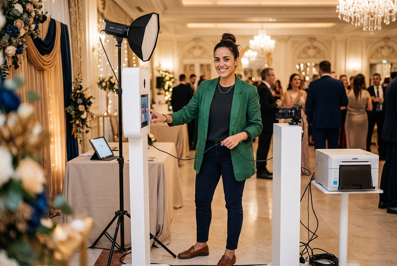 Elías preparando un evento de Eventízalo