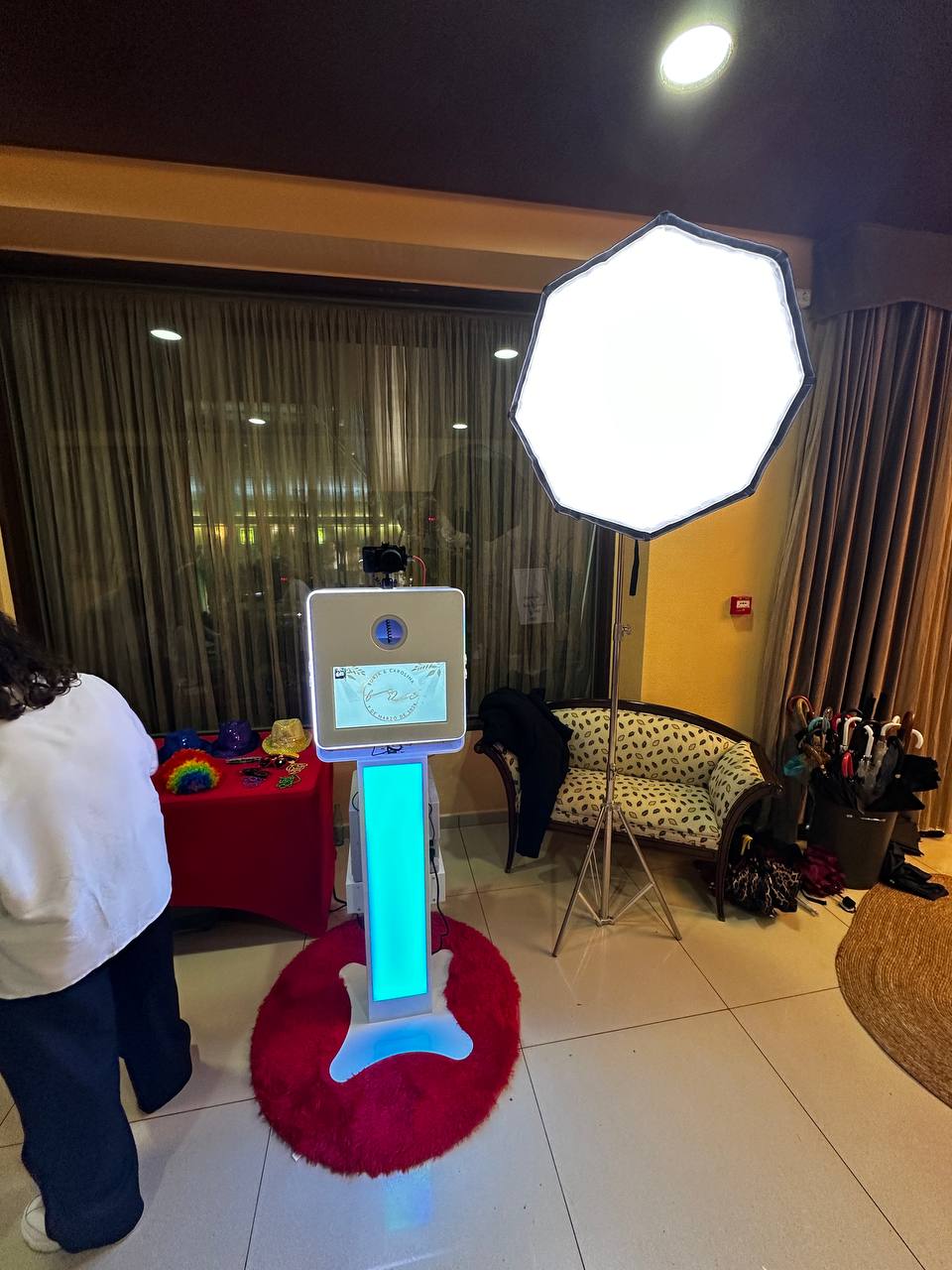 Fotomatón en hotel de lujo