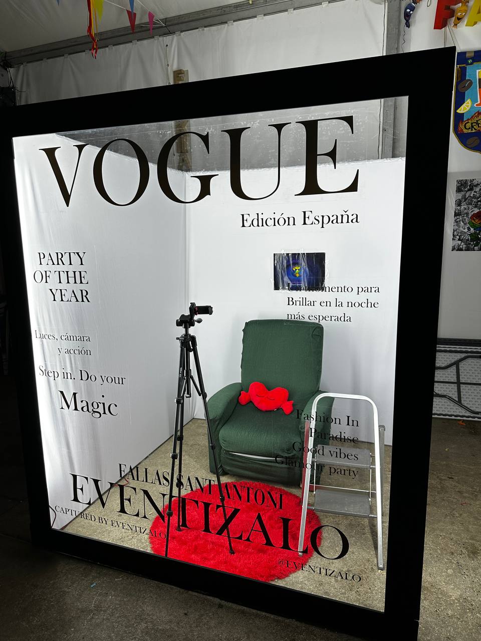 Cabina Vogue en evento corporativo