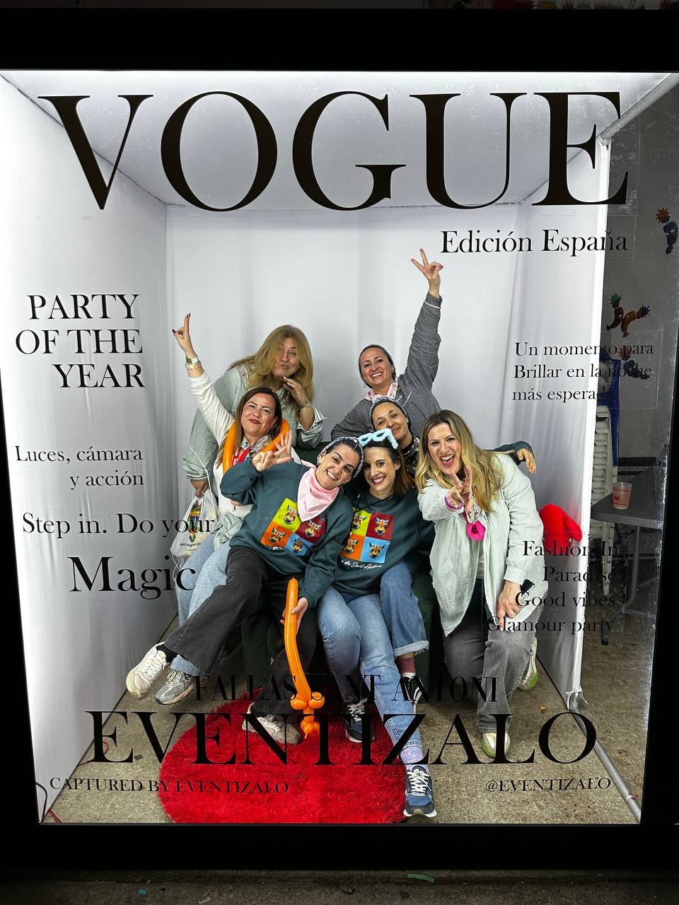 Cabina Vogue en boda