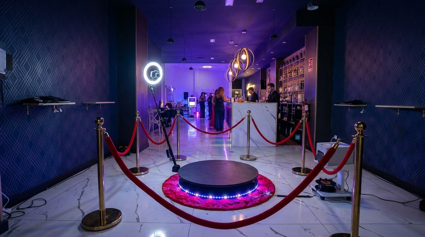 Plataforma 360 en evento premium en Castellón
